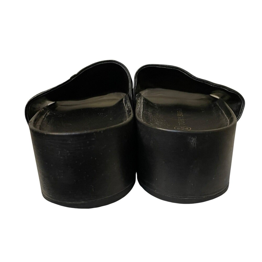 Tory Burch Patos Platform Black Slide Sandals Women’s Size 10.5 Luxury Designer - Picture 4 of 12